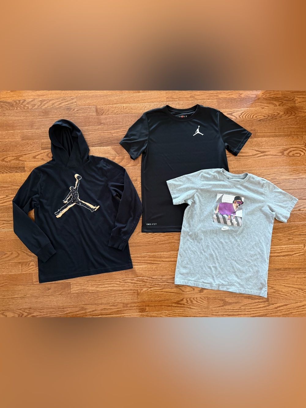 Nike and Jordan Kids Shirts Bundle